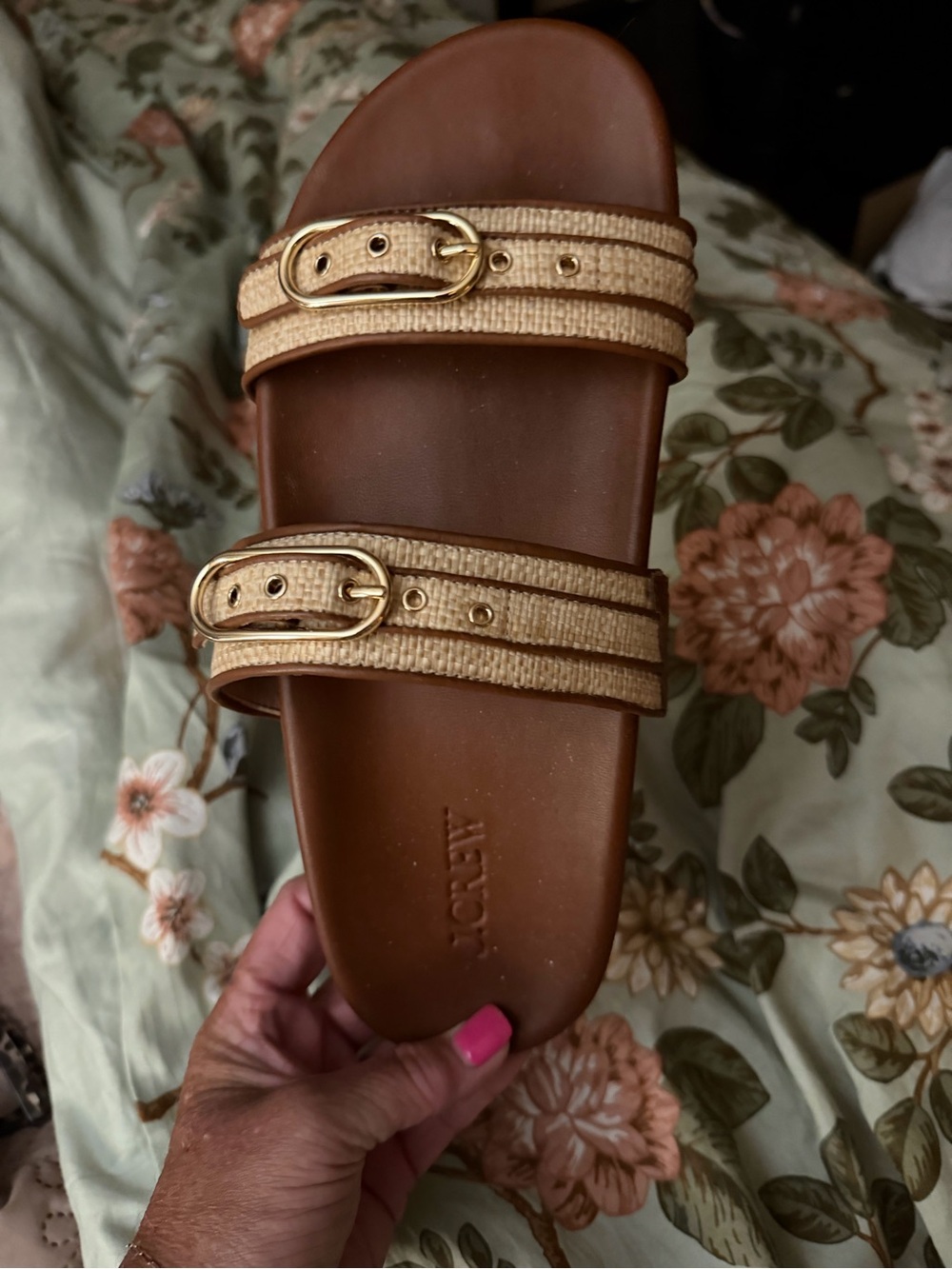 J. Crew Brown Rubber Slide Sandal